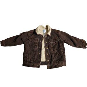 Vintage Y2K Corduroy Ranchwear Fleece Lined Jacket SZ 4T